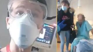 Привърженик на конспиративни теории нахлу в болница и се опита да изведе оттам пациент с тежък Covid-19 (видео)
