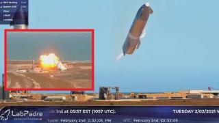 Ракета на "SpaceX" падна и се взриви зрелищно при пореден тестови полет (видео и снимки)