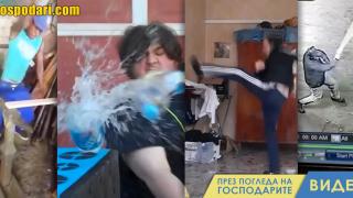 Пишман нинджи чупят стойки (видео)
