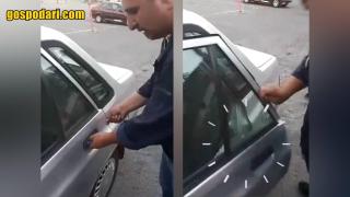 Автокрадец показва експресно разбиване на коли (видео)