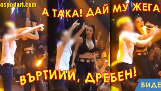 Дете се забавлява бурно в нощно заведение, пее чалга на сцената с Галена (видео)