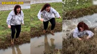Смешни падания по време на планински походи (видео)