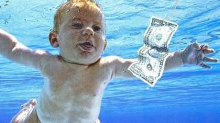 Гениталиите му да не се ползват за 30-годишнината на "Nevermind" поиска мъжът, сниман като бебе на обложката