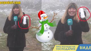 Станислава Цалова направи снежен човек през септември (видео)