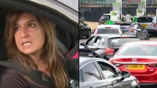 Жена от паническите опашки в Англия: "Редя се за гориво защото и другите го правят" (видео)