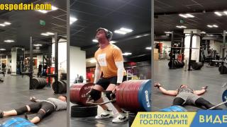 Младеж припада многократно във фитнес след вдигане на щанги (видео)