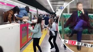 Маскиран като Жокера намушка с нож десетки хора в Токио (видео и снимки)