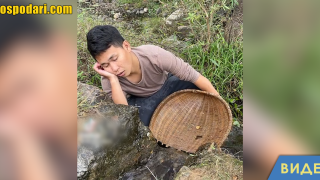 Вижте как спящ рибар улавя риби (видео)