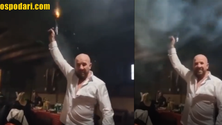 Динко стреля с пистолет в кръчма (видео)