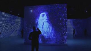 Светът на Леонардо да Винчи "оживява" в светлинно шоу (видео и снимки)