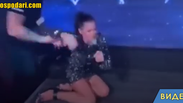 Преслава пада на сцената по време на участие (видео)