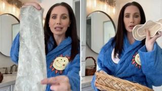 Жена ползва само тоалетна "хартия" за многократна употреба и я пере заедно с дрехите си (видео)