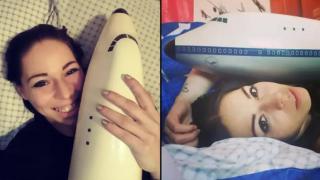 Жена във връзка със самолет-играчка твърди, че не е имала по-добър партньор (снимки)
