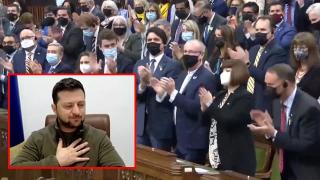 Зеленски бе аплодиран на крака от канадския парламент в продължение на три минути (видео)