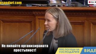 Каназирева: Не пипайте организираната престъпност (видео)