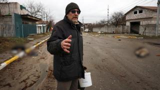 Първи протест за Буча у нас. Доказателствата за зверствата се увеличават (видео 18+)
