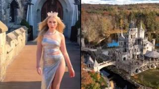 18-годишна тиктокърка живее като принцеса в замък, построен специално за нея (видео и снимки)