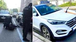 Задържаха вандала, забил кирки в два украински джипа край морето (видео)