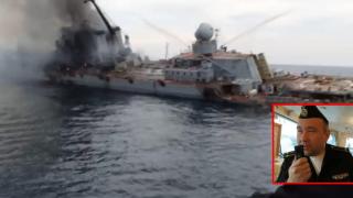 Украйна публикува запис от потъването на крайцера "Москва" (аудио)