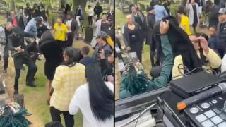 Опечалени близки превърнаха погребение в рейв парти с диджей (видео)