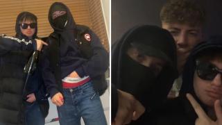 Жени се облякоха като мъже, за да хванат в изневяра гаджето на приятелка (видео)