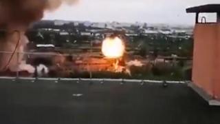 Мощни експлозии в Киев, Москва съобщава за обстрел в Донецк (видео)