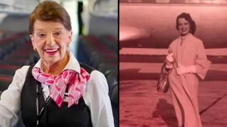 86-годишна жена стана най-дълго работещата стюардеса (видео)
