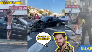 Катастрофирала жена танцува и провокира полицаите с освободеното си поведение (видео)