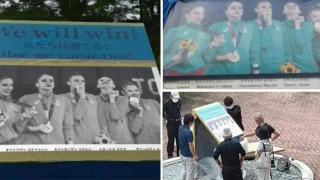 Вижте къде издигнаха паметник на "златните" ни момичета  (видео)