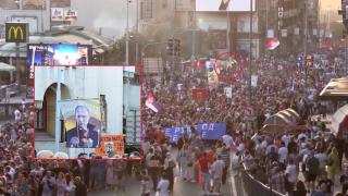 Сърби протестираха срещу гей парад с портрет на Путин (снимки)