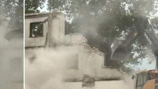 Разрушават втори тютюнев склад в Пловдив (видео)