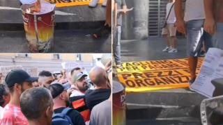 Жители на Неапол изгориха сметките си за газ в центъра на града (видео)
