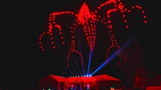 Уникално светлинно шоу с дронове в стил "Stranger Things" (видео)