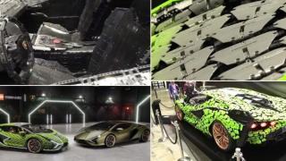 Ето как изглежда автомобилът LEGO LAMBO, представен на изложението в Париж (видео)