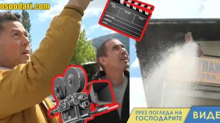 Румен Бахов режисира възстановка на наводнение (видео)