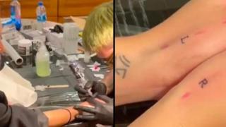 Жена си татуира "ляво" и "дясно" на ръцете, за да не бърка посоките (видео и снимки)