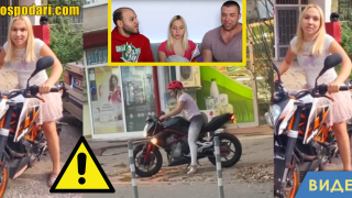 Внимавайте на пътя! Емили смени тротинетката с мотор (видео)