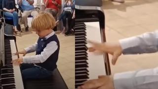 Няма да повярвате как свири Моцарт това 5-годишно дете (видео)