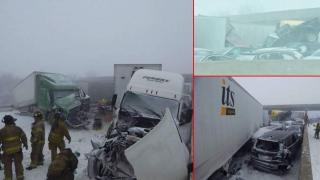 4 загинали при верижна катастрофа с 46 превозни средства в Охайо (видео)
