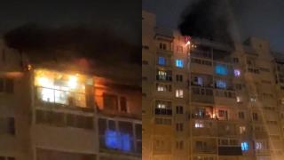 Руснак подпали жилищен блок с фойерверки (видео)