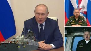 Русия пусна в експлоатация фрегата с хиперзвукови ракетни системи (видео)