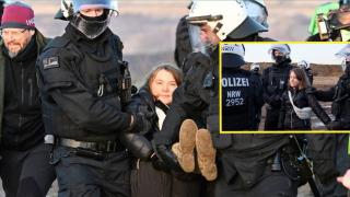 Арестуваха Грета Тунберг на протест в Германия (видео)