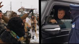 Полиция и кукери заловиха Наско Сираков (видео)