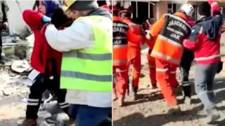 Спасиха жена и двете ѝ деца след 228 часа под руините в Антакия (видео)