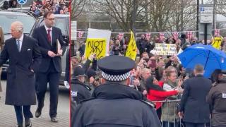 Как крал Чарлз реагира на протестиращи срещу управлението му? (видео)