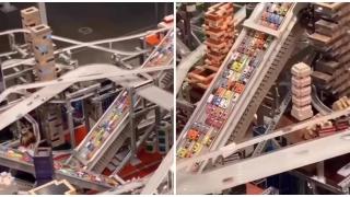 Вижте този впечатляващ макет на град с 1000 движещи се миниатюрни коли (видео)