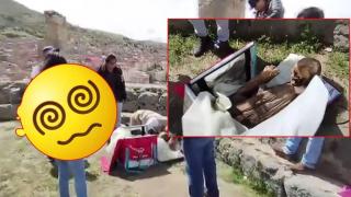 Откриха мумия в хладилна чанта в Перу (видео)