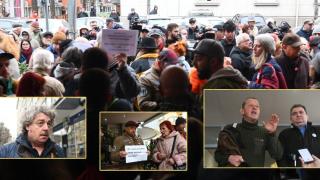 Артисти и граждани отново протестираха в подкрепа на Александър Морфов (снимки)