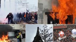 Затвориха Айфеловата кула заради масовите протести във Франция (видео)
