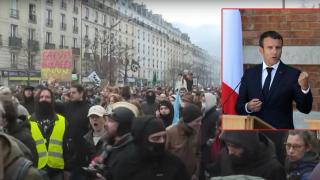 Стотици полицаи са пострадали по време на вчерашните протести във Франция